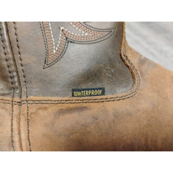 Laredo Western Cowboy Waterproof Boots Men SZ 12ew Cheyenne 68112 Leather Hammer main image 11